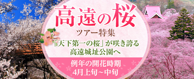 【神奈川発】『高遠の桜』2024ツアー・旅行