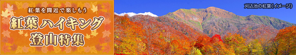 【北海道・東北発】紅葉ハイキング・登山ツアー・旅行