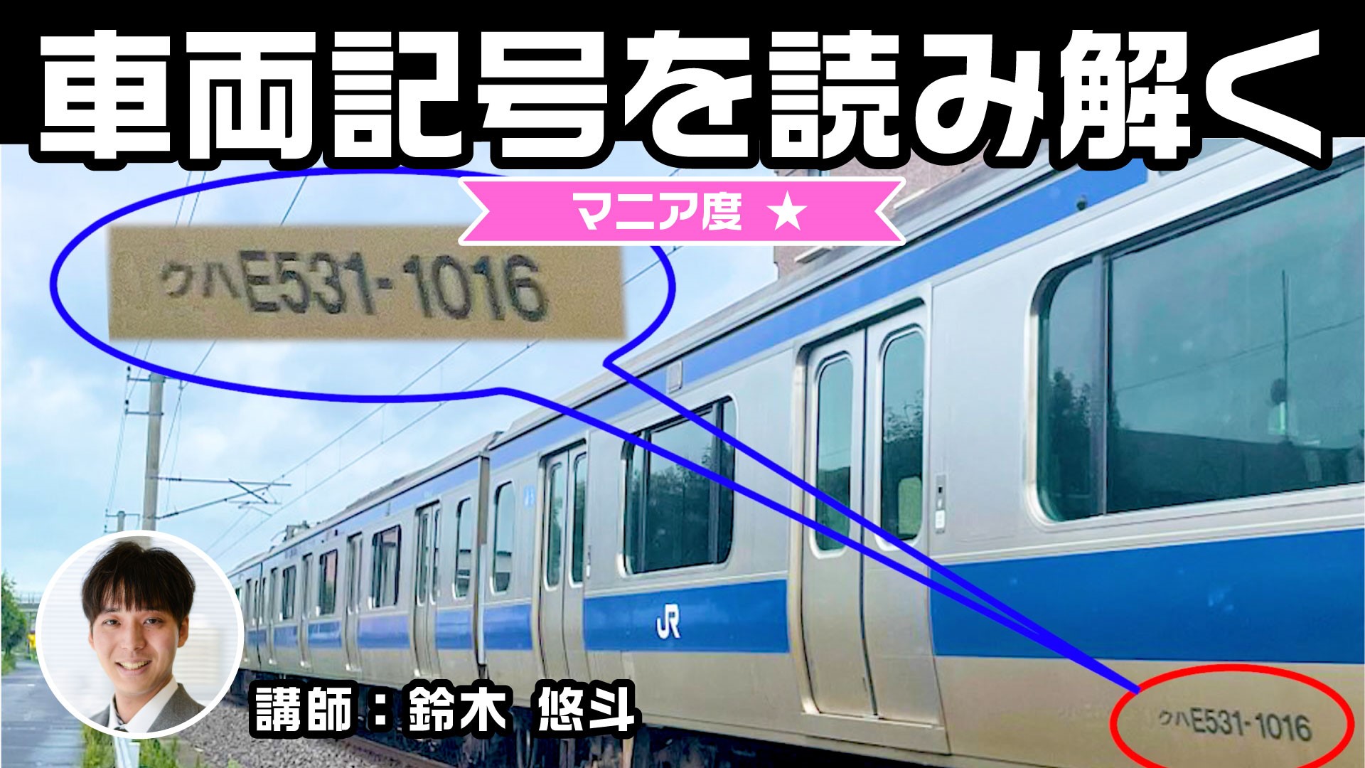 【鉄道】車両記号を読み解く