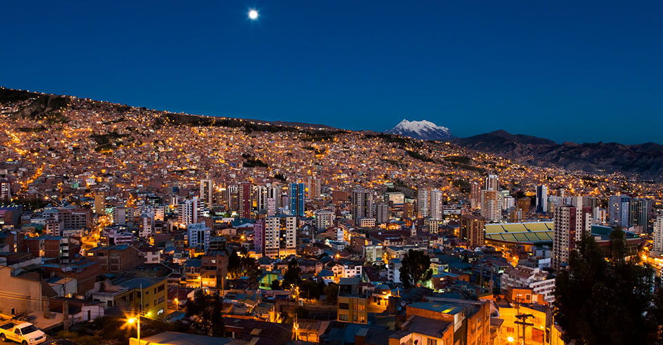 ラパスの夜景（イメージ）
