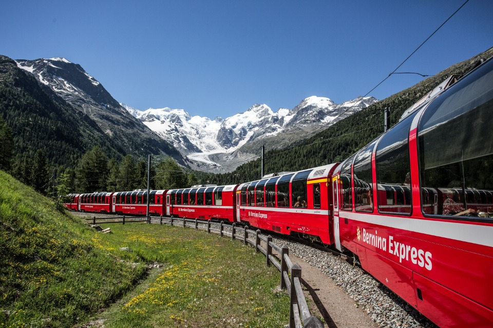 ベルニナ鉄道（イメージ） ⒸRhaetische Bahn