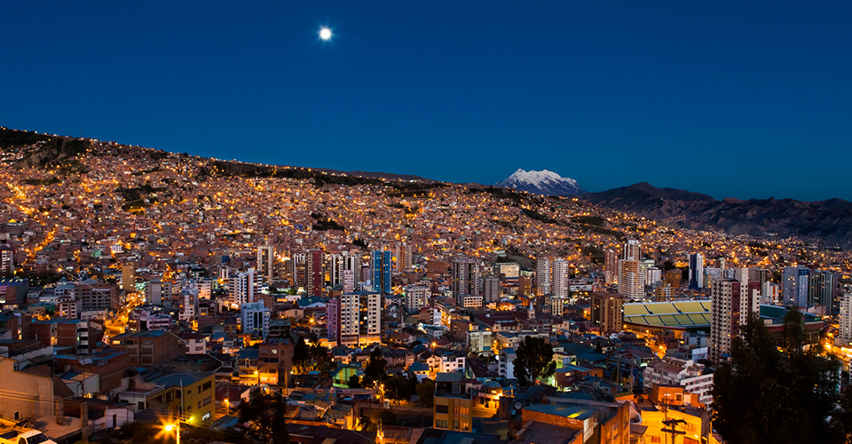 ラパスの夜景（イメージ）