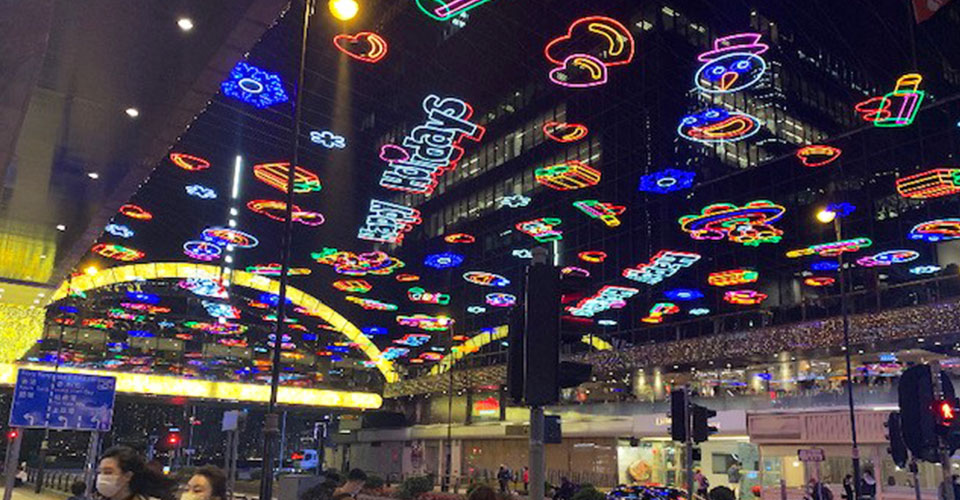 香港イルミネーション（現地手配会社JTA提供）