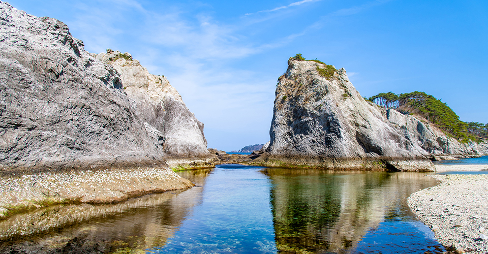 みちのく潮風トレイルの景勝地のひとつ「浄土ヶ浜」（イメージ）