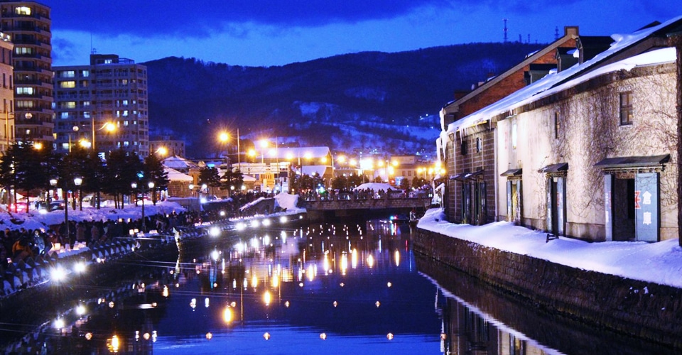 冬の小樽運河（イメージ・北海道在住：PNゆめぴりか様）