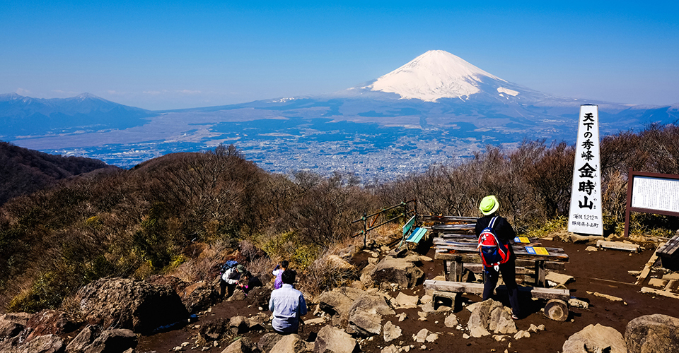 金時山から望む富士山（イメージ）