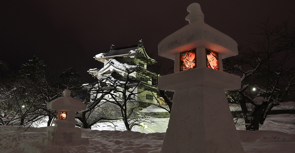 弘前城雪燈籠まつり(イメージ)