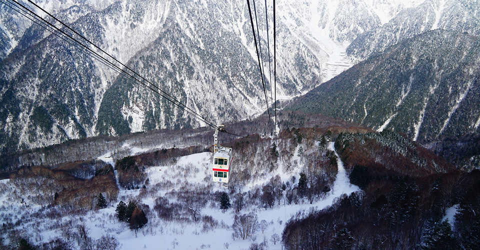 新穂高ロープウェイの雪の回廊(イメージ)