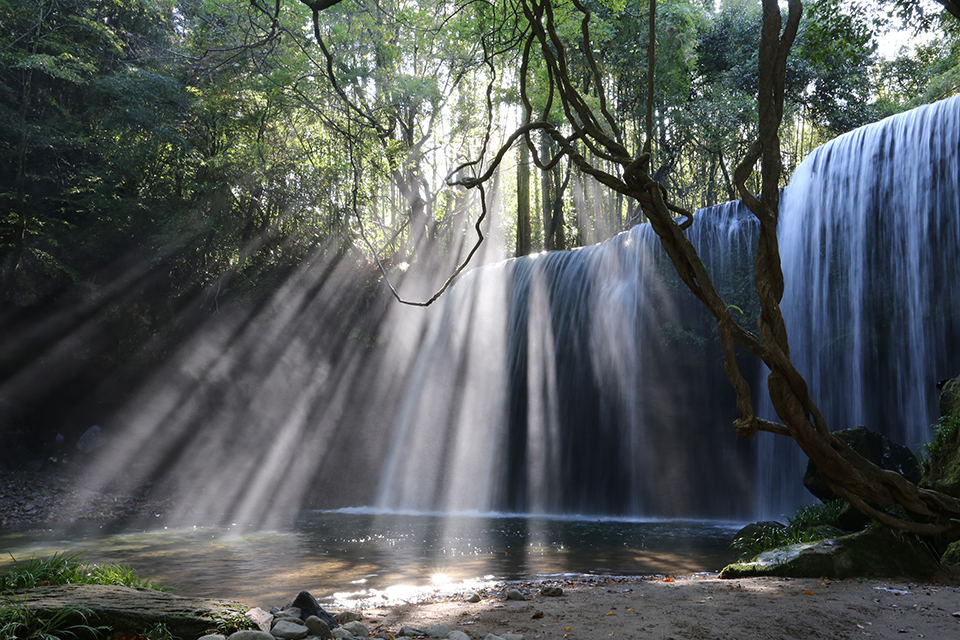 鍋ヶ滝（イメージ）/「旭光さす」兵庫県の中川 真珠さんの作品