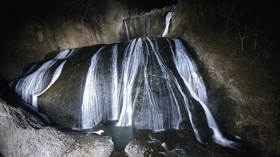 「大子来人～ダイゴライト～」滝のライトアップ（イメージ）