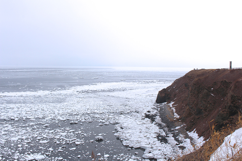 能取岬から望む流氷（イメージ）