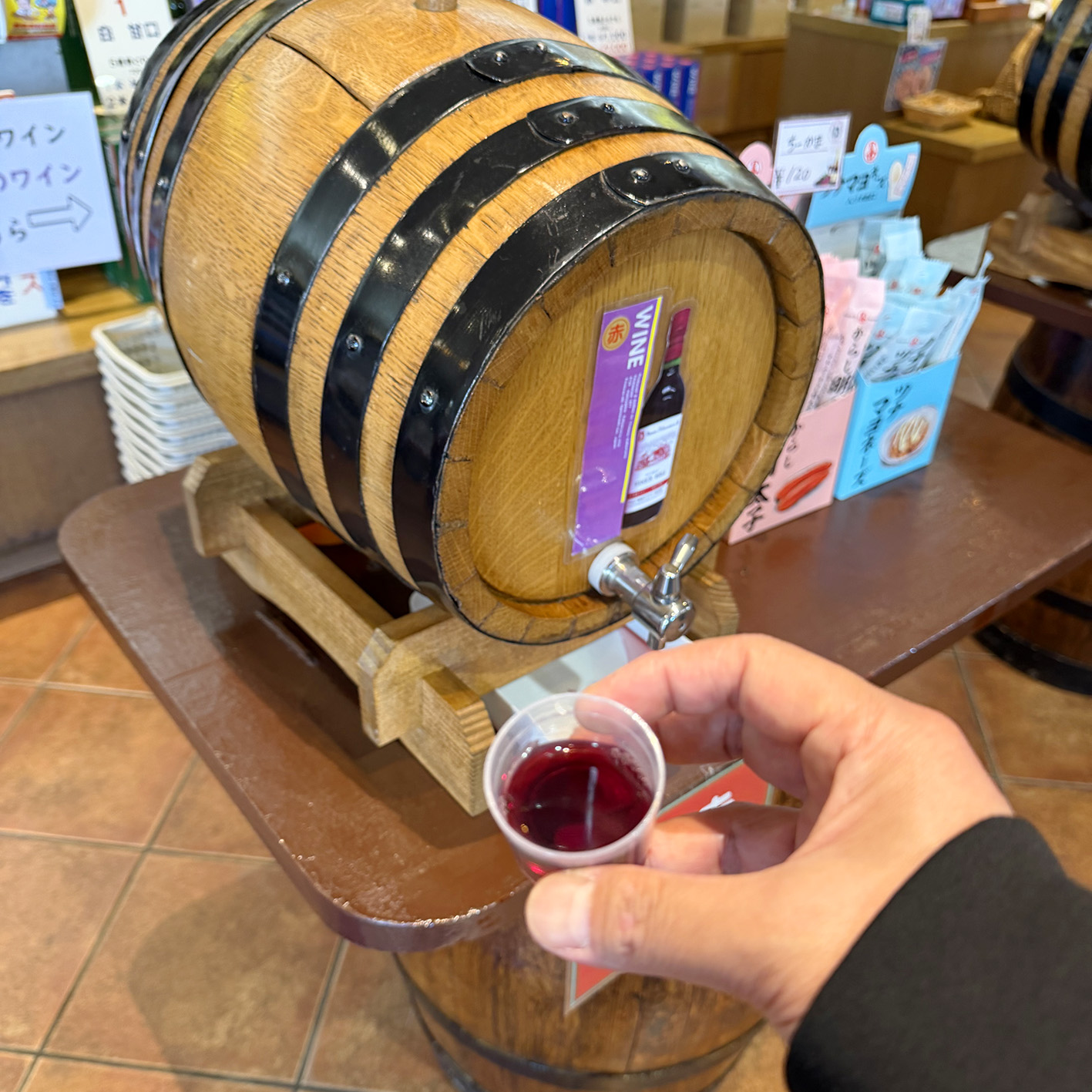ワインの試飲も（イメージ）