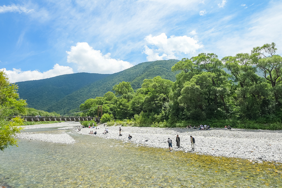 明神橋近くの河原(イメージ)