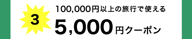 5,000円分クーポン