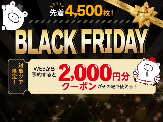 ブラックフライデー キャンペーン2025 旅行・ツアー