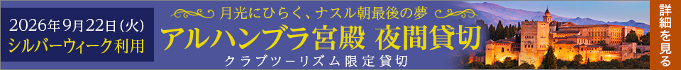 アルハンブラ宮殿夜間貸切ツアー