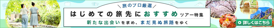 はじめての旅先におすすめツアー特集！旅のプロが厳選