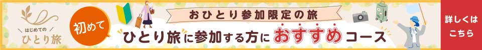 ひとり旅に参加する方におすすめのコース