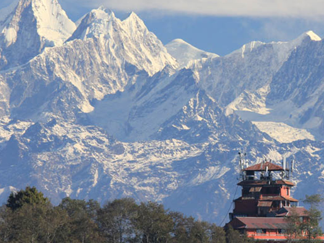 ネパール山岳風景・ナガルコットの丘（ナガルコット・ドルジェラクパ・1月）渡邉康司様：千葉県在住