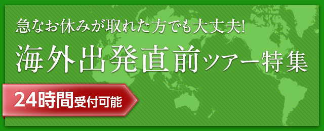  海外出発直前ツアー・旅行