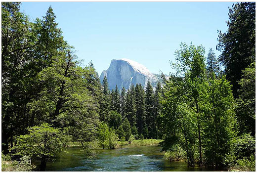 センチネルブリッジからのハーフドーム(イメージ)