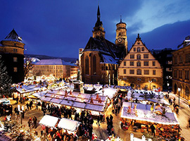 シュトゥットガルトのクリスマスマーケット （C）ドイツ観光局