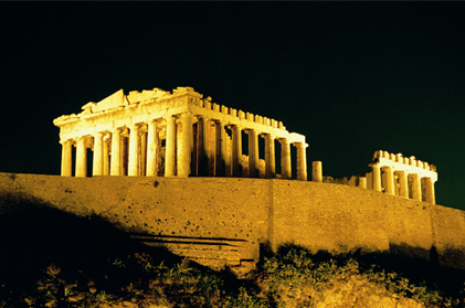 パルテノン神殿ライトアップ(イメージ)