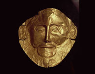 アガメムノン王の黄金マスク(イメージ)／アテネ国立考古学博物館 (C)ギリシャ政府観光局