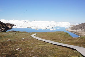 ミニハイキングで見られる氷河（イメージ）