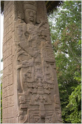 コパン王朝の芸術性が受け継がれた石碑(ステラ)は、約8mもの高さを誇る物も(イメージ)