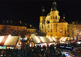プラハのクリスマスマーケット（イメージ）