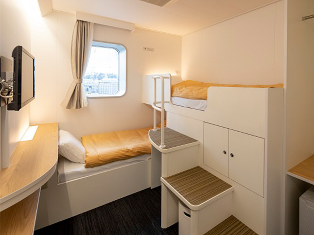 客室一例・1等クロスツイン（イメージ）