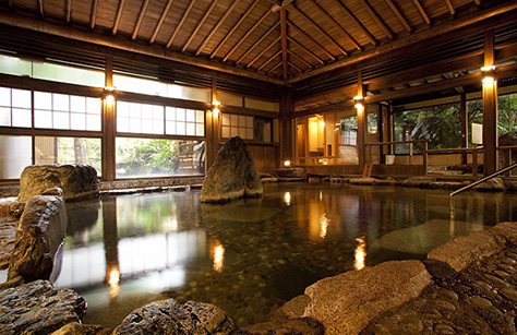 昭和レトロな雰囲気「大浴場・楽山の湯」（イメージ）