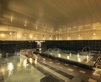 半露天風呂・サウナ付大浴場（イメージ）