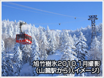 旭竹樹氷2010.1月撮影（山麓駅から）（イメージ）