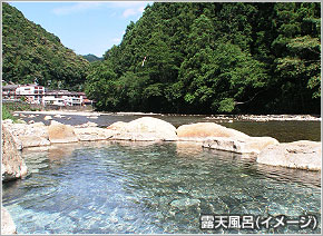 露天風呂（イメージ）