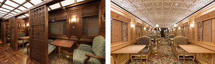 ［左］車内　［右］車内（イメージ）