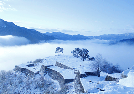 冬の竹田城跡（イメージ）