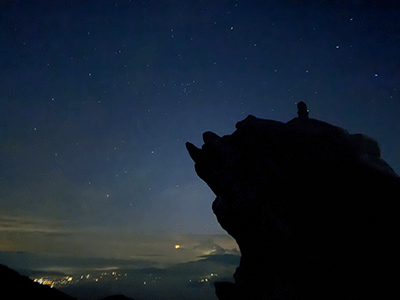 金峰山小屋の夜（第7回でご案内）