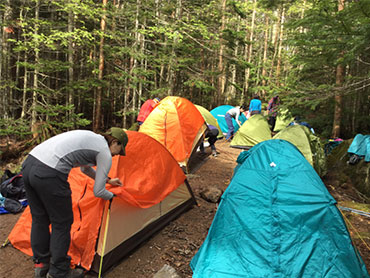 テント泊のための登山教室