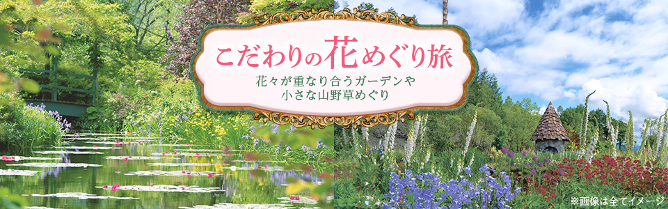 【関西発】こだわりの花めぐり旅・ツアー