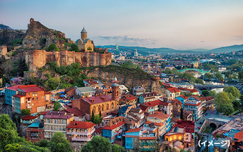 トビリシ旧市街（ジョージア）
