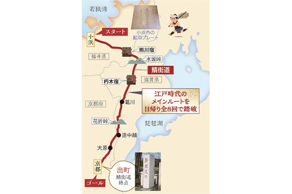 鯖街道のマップ(イメージ)